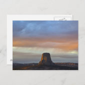 Devils Tower National Monument (Storm op zonsonder Briefkaart (Voorkant / Achterkant)