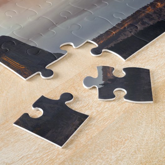 Devils Tower National Monument (Storm op zonsonder Legpuzzel (Zijkant)