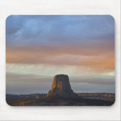 Devils Tower National Monument (Storm op zonsonder Muismat (Voorkant)