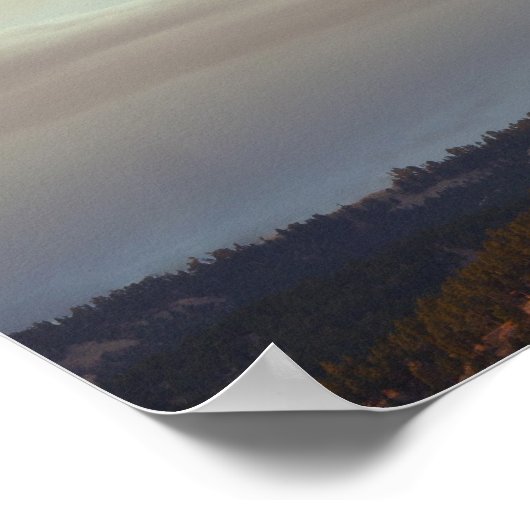 Devils Tower National Monument (Storm op zonsonder Poster (Hoek)