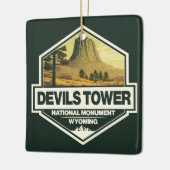 Devils Tower National Monument Travel Art  Keramisch Ornament (Links)