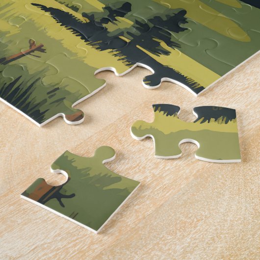 Devils Tower National Monument Travel Art Legpuzzel (Zijkant)