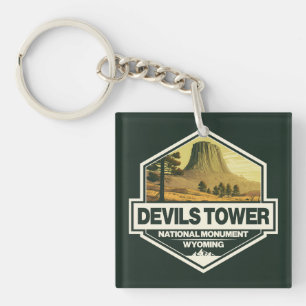 Devils Tower National Monument Travel Art  Sleutelhanger