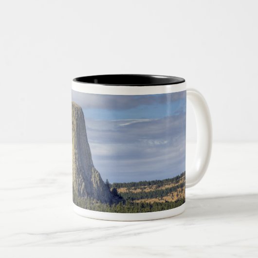 Devils Tower National Monument Tweekleurige Koffiemok (Voorkant rechts)