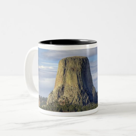Devils Tower National Monument Tweekleurige Koffiemok (Voorkant links)