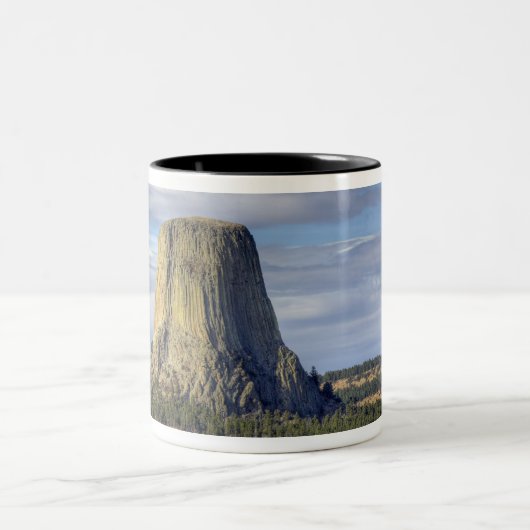 Devils Tower National Monument Tweekleurige Koffiemok (Center)