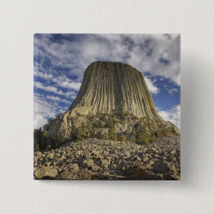 Devils Tower National Monument Vierkante Button 5,1 Cm