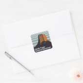 Devils Tower National Monument Vierkante Sticker (Envelop)