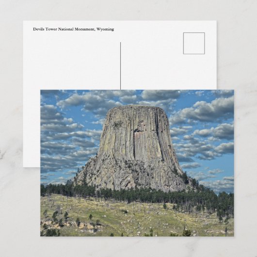 Devils Tower National Monument, Wyoming Briefkaart (Voorkant / Achterkant)