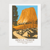 Devils Tower National Monument Wyoming  Briefkaart (Voorkant)