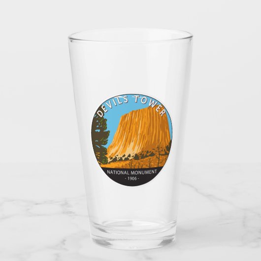 Devils Tower National Monument Wyoming Glas (Voorkant)