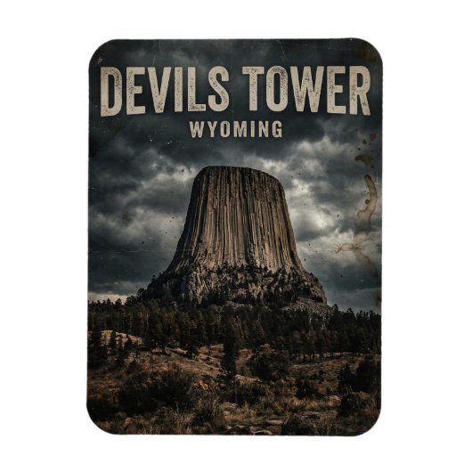 Devils Tower National Monument Wyoming Magneet (Verticaal)