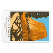 Devils Tower National Monument Wyoming Magneet (Horizontaal)