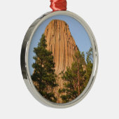 Devils Tower National Monument (Wyoming) Metalen Ornament (Rechts)