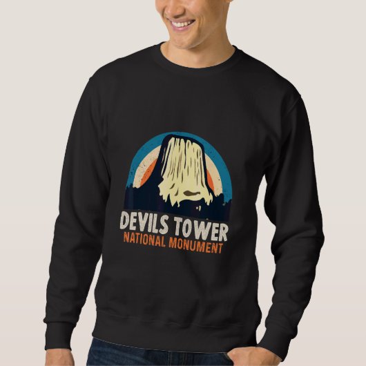 Devils Tower National Monument Wyoming Natuur Wand Trui (Voorkant)