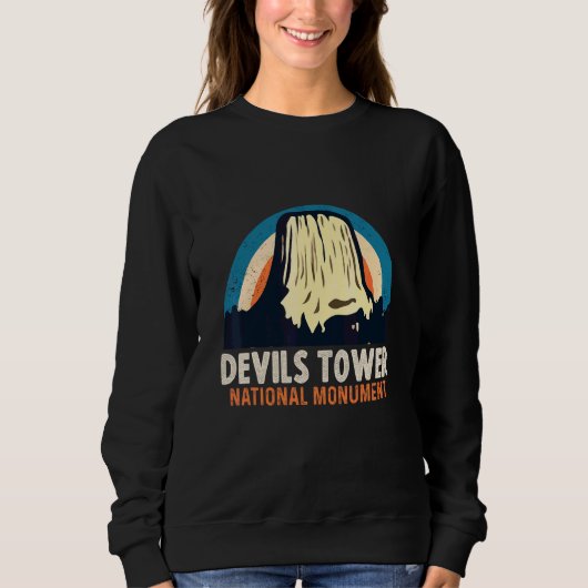 Devils Tower National Monument Wyoming Natuur Wand Trui (Voorkant)