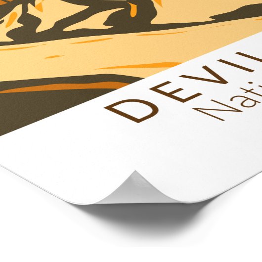 Devils Tower National Monument Wyoming  Poster (Hoek)