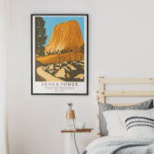 Devils Tower National Monument Wyoming  Poster