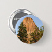 Devils Tower National Monument (Wyoming) Ronde Button 5,7 Cm (Voorkant /achterkant)