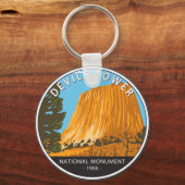 Devils Tower National Monument Wyoming  Sleutelhanger (Voorkant)