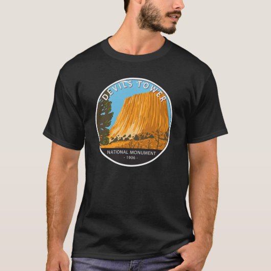 Devils Tower National Monument Wyoming  T-shirt (Voorkant)