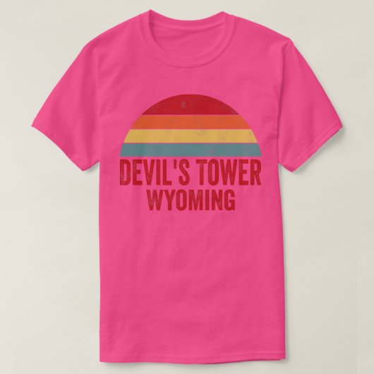 Devils Tower National Monument Wyoming T-shirt (Design voorkant)