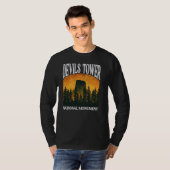 Devils Tower National Monument Wyoming T-shirt (Voorkant volledig)