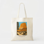 Devils Tower National Monument Wyoming  Tote Bag (Voorkant)