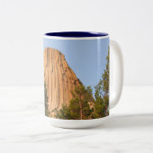 Devils Tower National Monument (Wyoming) Tweekleurige Koffiemok (Voorkant rechts)