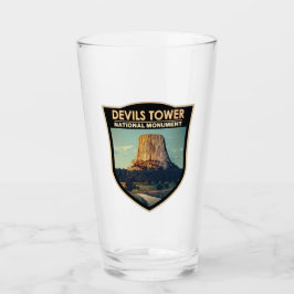 Devils Tower National Monument Wyoming Waterverf Glas