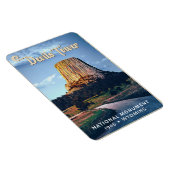 Devils Tower National Monument Wyoming Waterverf Magneet (Rechterzijde)