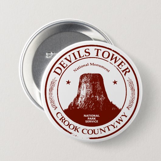 Devils Tower Ronde Button 7,6 Cm (Voorkant /achterkant)