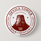 Devils Tower Ronde Button 7,6 Cm (Voorkant)