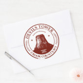 Devils Tower Ronde Sticker (Envelop)