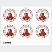 Devils Tower Ronde Sticker (Vel)