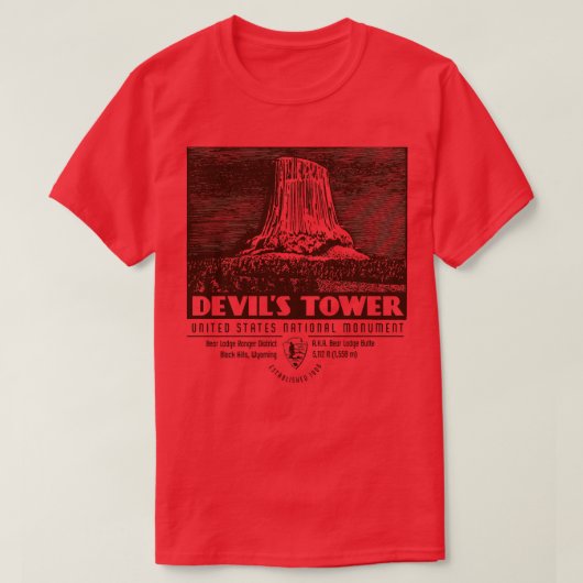 Devils Tower T-shirt (Design voorkant)