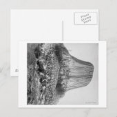 Devil's Tower van het Westen met Fallen Briefkaart (Voorkant / Achterkant)