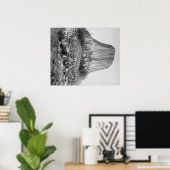 Devil's Tower van het Westen met Fallen Poster (Thuiskantoor)