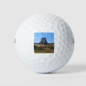 Devils Tower Waterfles Golfballen (Voorkant)