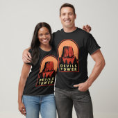Devils Tower WY National Monument Raglan Baseball T-shirt (Unisex)