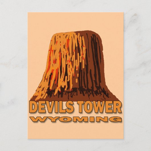 DEVILS TOWER WYOMING BRIEFKAART (Voorkant)
