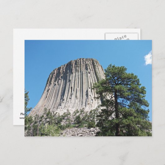Devils Tower Wyoming Briefkaart (Voorkant / Achterkant)