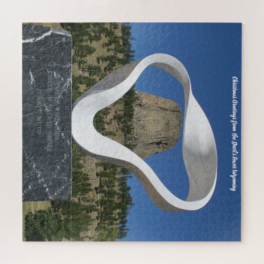 Devil's Tower Wyoming. Jigzaag Puzzle Legpuzzel (Horizontaal)