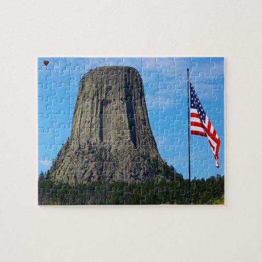 Devil's Tower Wyoming Jigzaag Puzzle Legpuzzel (Horizontaal)