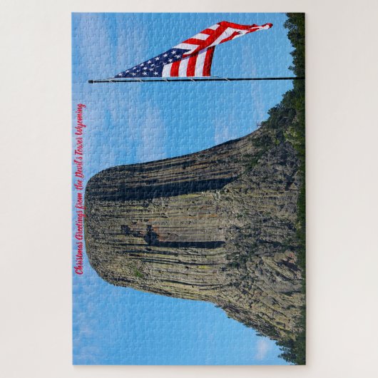Devil's Tower Wyoming. Jigzaag Puzzle Legpuzzel (Verticaal)