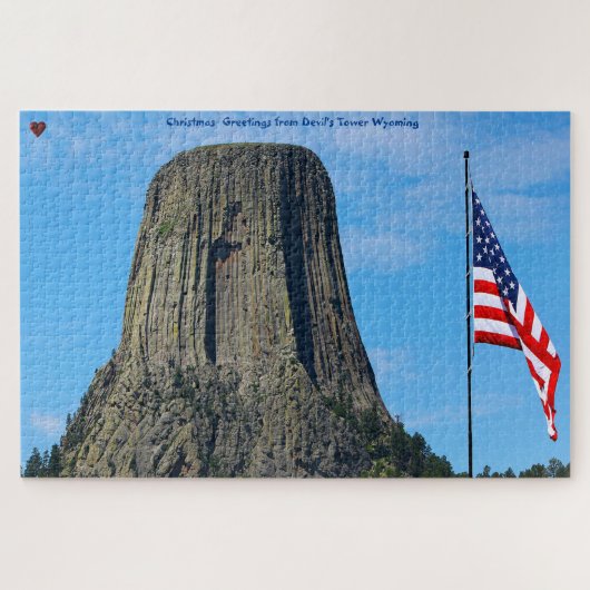 Devil's Tower Wyoming Jigzaag Puzzle Legpuzzel (Horizontaal)
