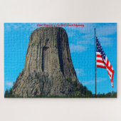 Devil's Tower Wyoming. Jigzaag Puzzle Legpuzzel (Horizontaal)