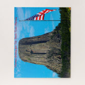 Devil's Tower Wyoming. kerstcadeautjes Legpuzzel (Verticaal)