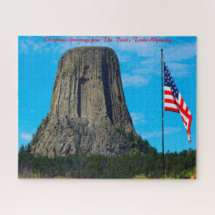 Devil's Tower Wyoming. kerstcadeautjes Legpuzzel