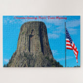 Devil's Tower Wyoming. Legpuzzel (Horizontaal)